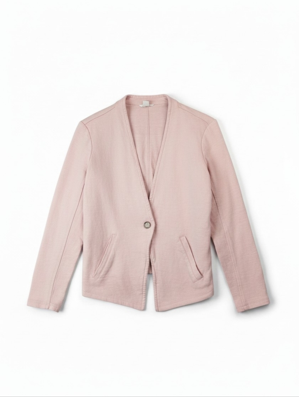 PacSun Soft Blush Pink Knit One-Button Blazer Cardigan Size XL - Picture 1 of 5